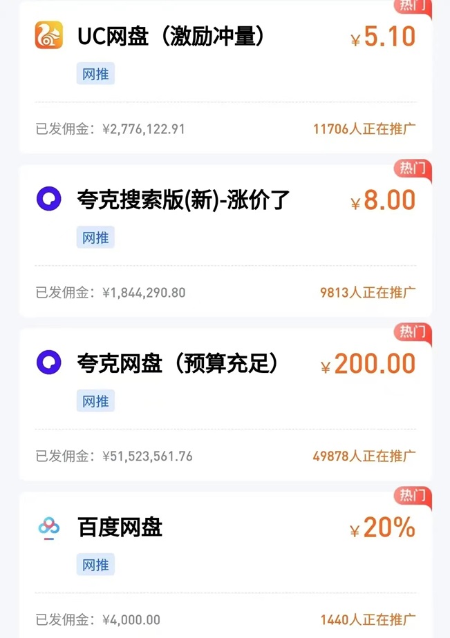 星聚時代網盤推廣拉新項目，單人可操作門檻低！